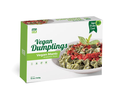 Moda Vegan Spinach Dumplings, 12oz x 16pack - 101001