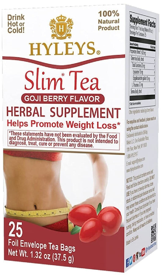 K - HYLEYS SLIM TEA GOJI BERRY 1.32oz X 25pc X 12/CS - HY03