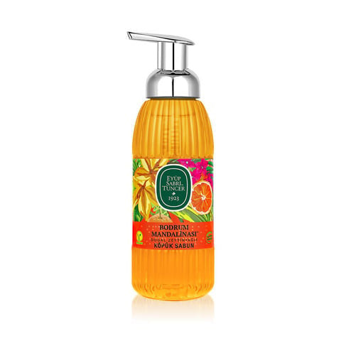 E5 Eyup Sabri Olive Oil Bodrum Mandarin Foam Soap Pet - Mandalin Kopuk Sabun 500ml 1cs/12pcs