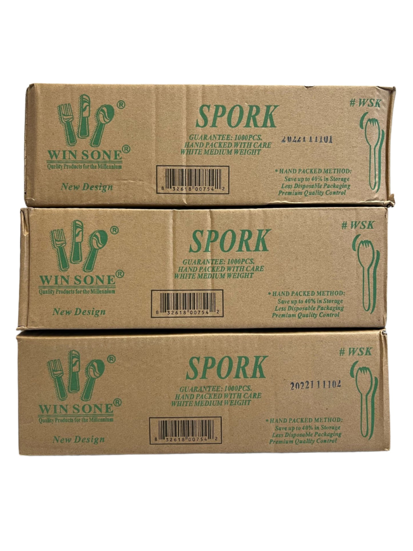 Medium Weight Spork Fork 1000pcs