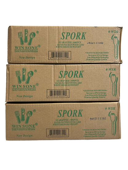 Medium Weight Spork Fork 1000pcs