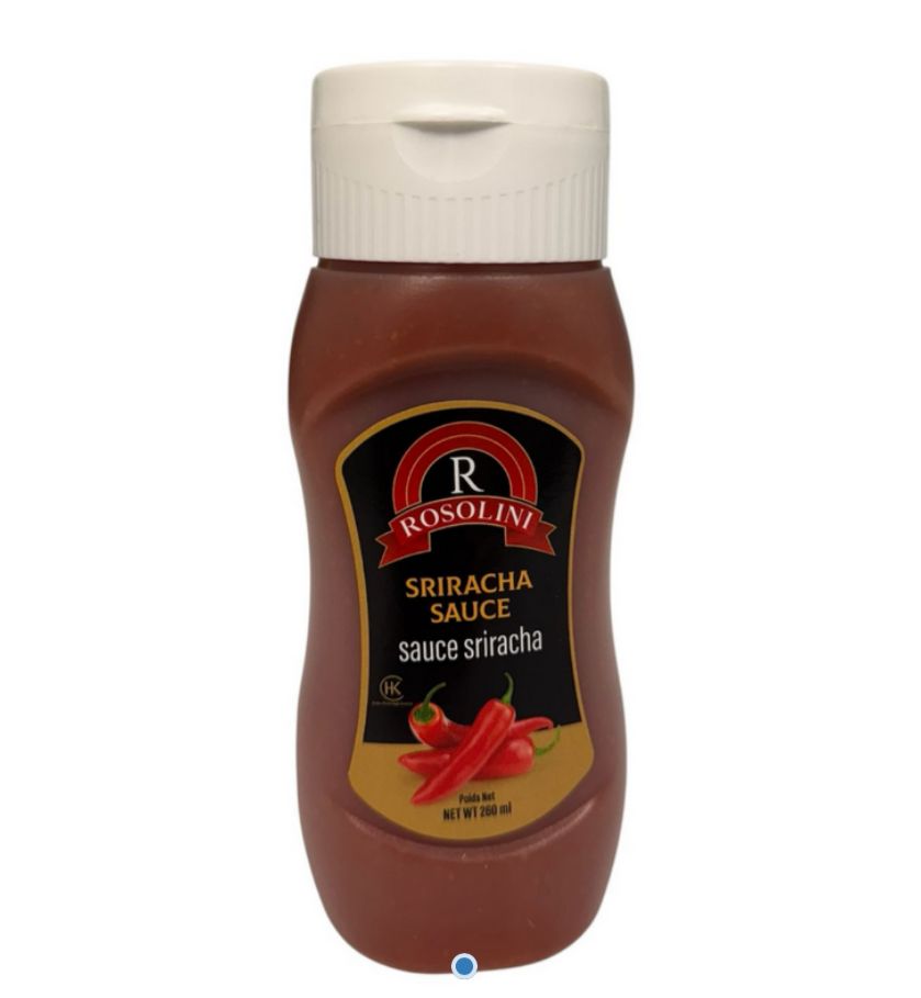 ROSOLINI SRIRACHA SAUCE 9.17 OZ (260GR) X 12PCS II SQZ BOTTLE - ROSAU03
