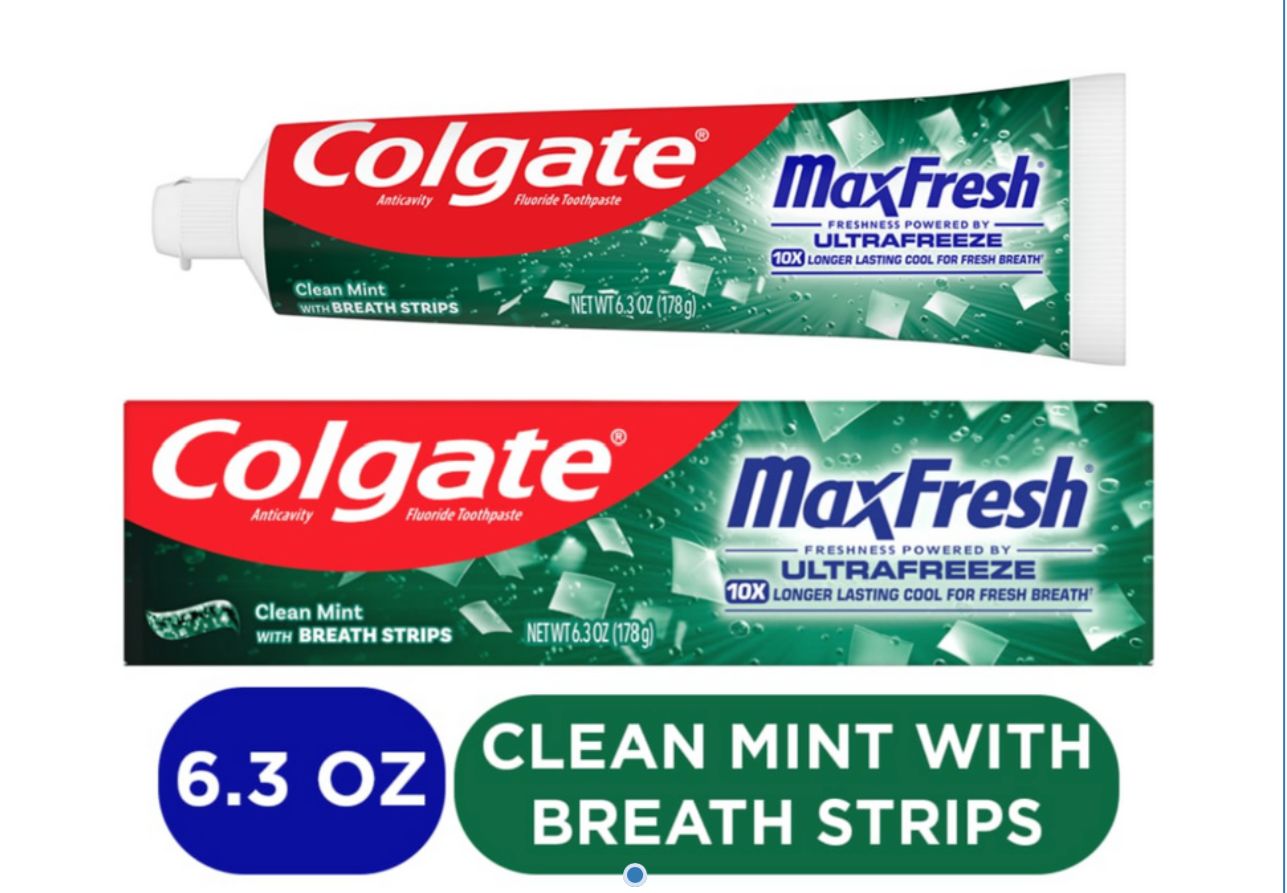 Colgate Toothpaste Max Fresh Clean Mint 6.3 oz (178 g) x 24 pcs