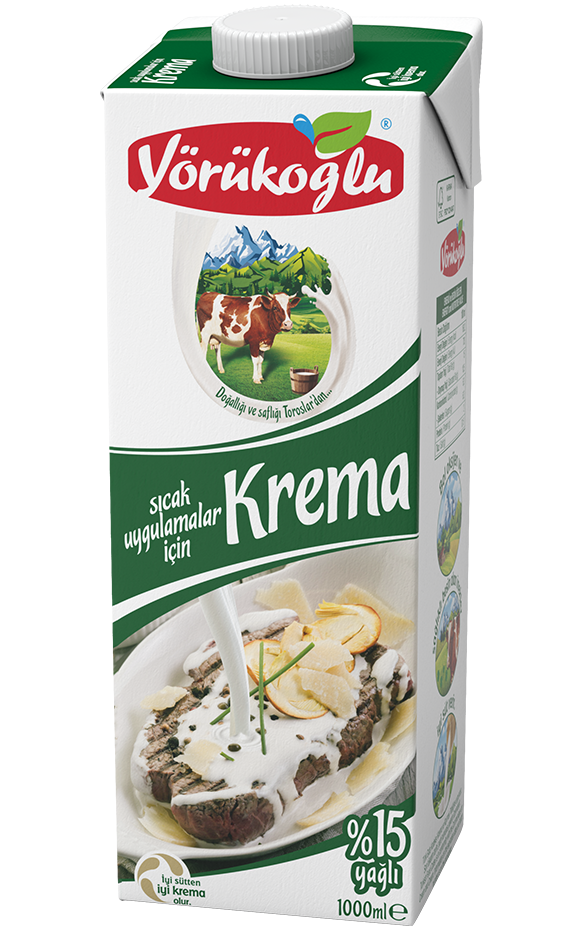 A6 YORUKOGLU Cooking Crema %15 Fat 1 Lt / 1000ml 1cs/12pcs
