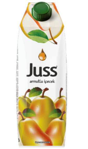 JUSS PEAR FRUIT DRINK 33.8 OZ (1000ML) X 12PCS (TETRA PACK) - JUS13