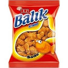 ETI Fish Shaped Cracker / Balƒ±k Kraker 40g 1cs/16pcs