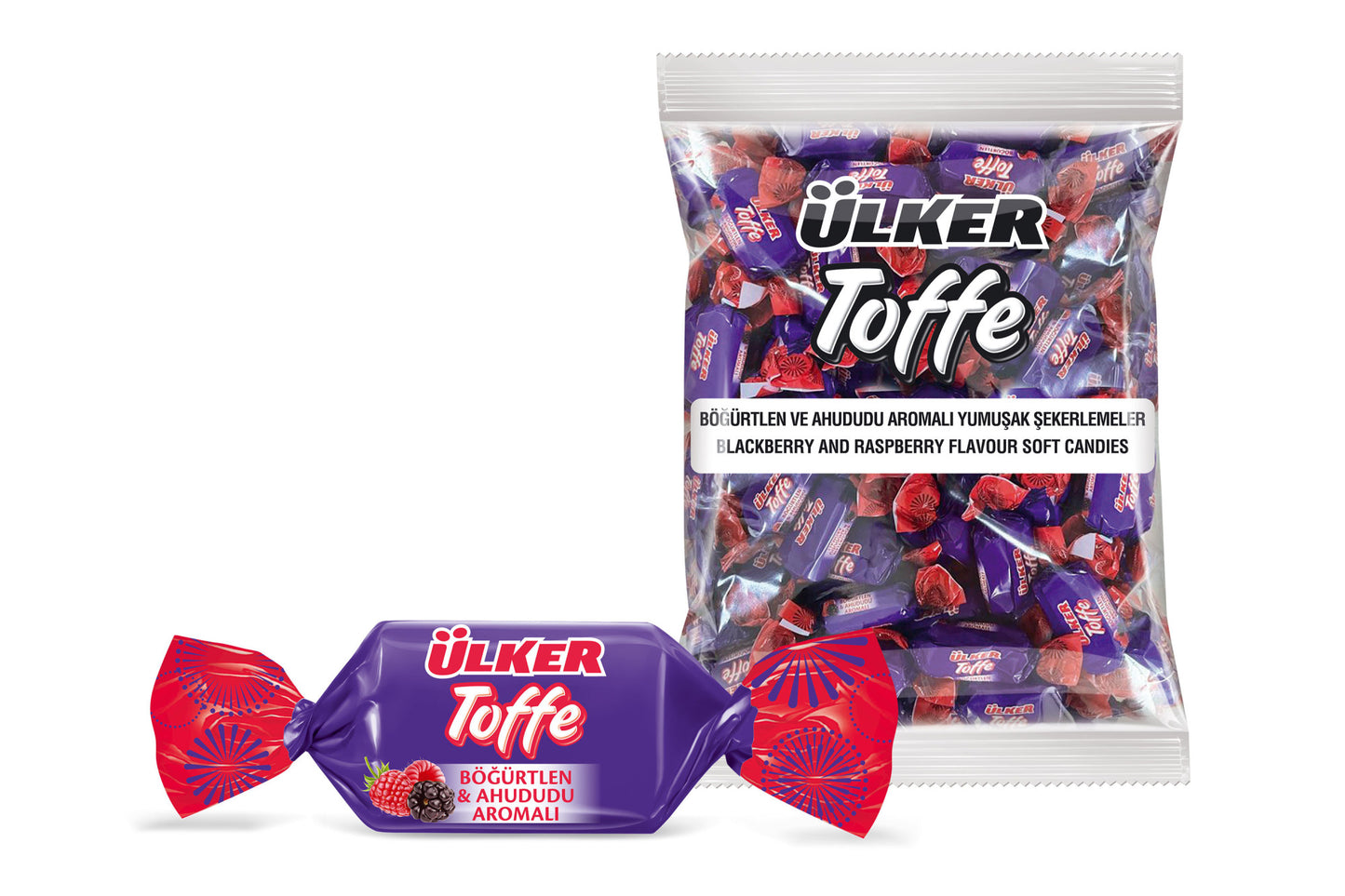 ULKER Toffe Blackberry Candy 1000g 1cs/5pcs