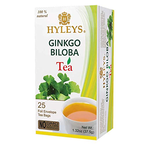 HYLEYS GINKGO BILOBA TEA 1.32oz X 25pc X 12/CS - HY77