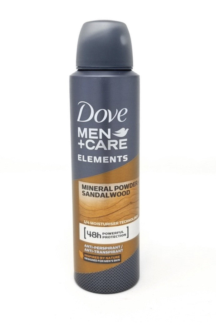 Dove Body Spray Men`s Mineral Powder Sandalwood (12*150ml) - OVD33