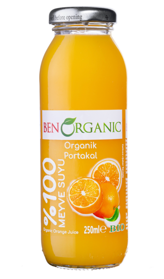 K- BEN ORGANIC ORANGE JUICE 250 ML X 12/CS - BO201