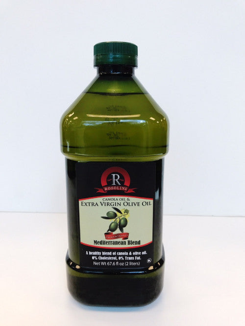 ROSOLINI EVOO+CANOLA BLEND OIL || 68 fl oz (2000ml) x 6 || BLEND 2 LITERS CANOLA || - ROSBC02