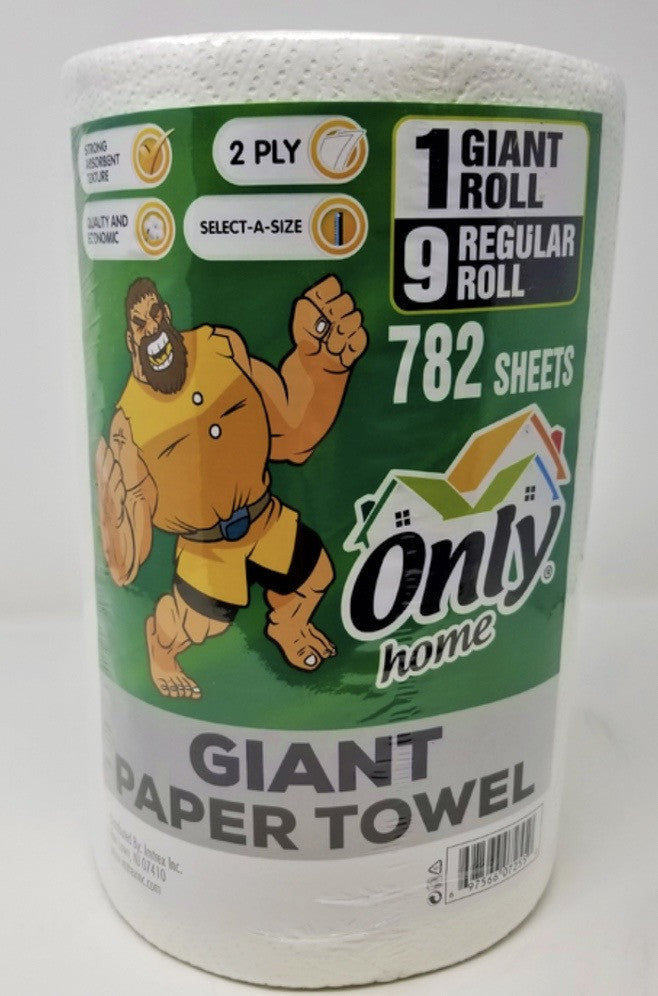 ONLY PAPER TOWEL x 6 || GIANT ROLL - OHPTG10