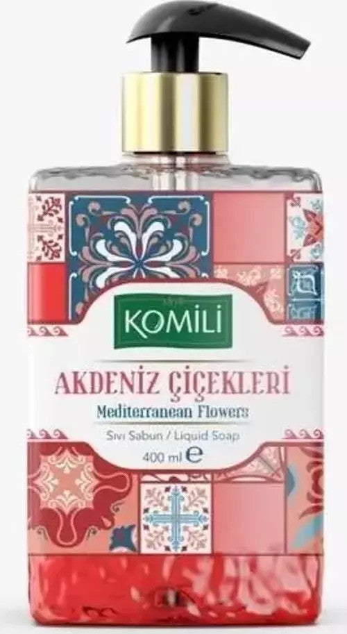 K3 KOMILI Premium Liquid Soap Mediterranean 400ml 1cs/12pcs