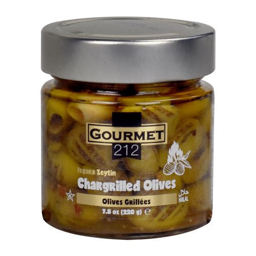 K - GURME212 CHARGRILLED  OLIVE 7oz JAR 12/cs - MM00521