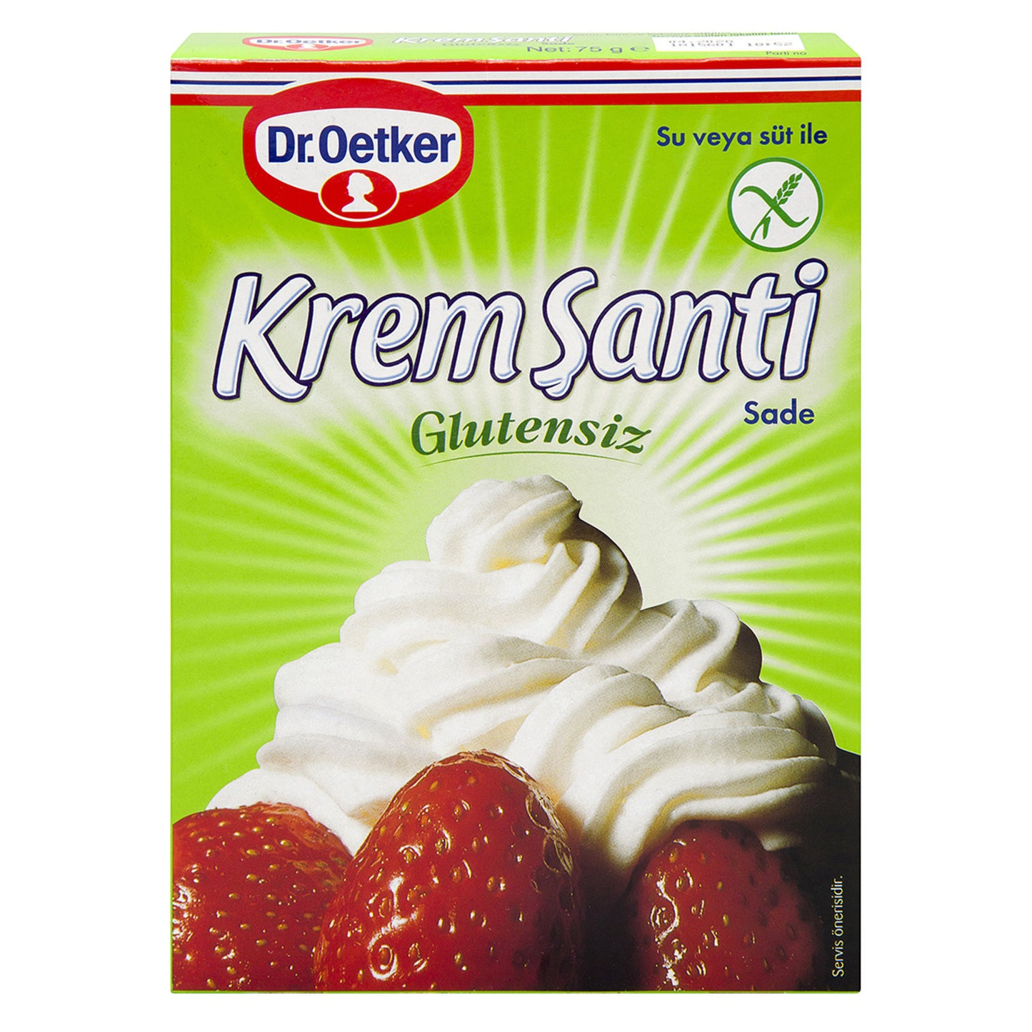 O1B DR.OETKER Plain Whipped Cream Krem Santi Gluten-Free 72g 1cs/8pcs