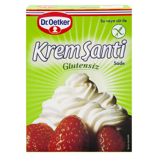 O1B DR.OETKER Plain Whipped Cream Krem Santi Gluten-Free 72g 1cs/8pcs
