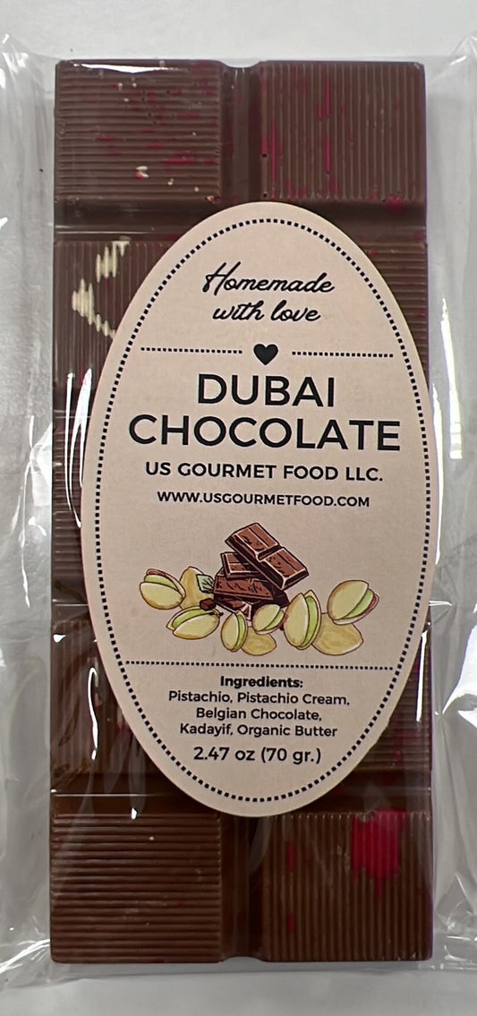 DUBAI CHOCOLATE 2.50 oz (70 GR) X 20pcs - DC70