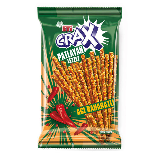 ETI Crax Hot Spicy Stick Cracker 50gr 1.76 OZ 1cs/20pcs