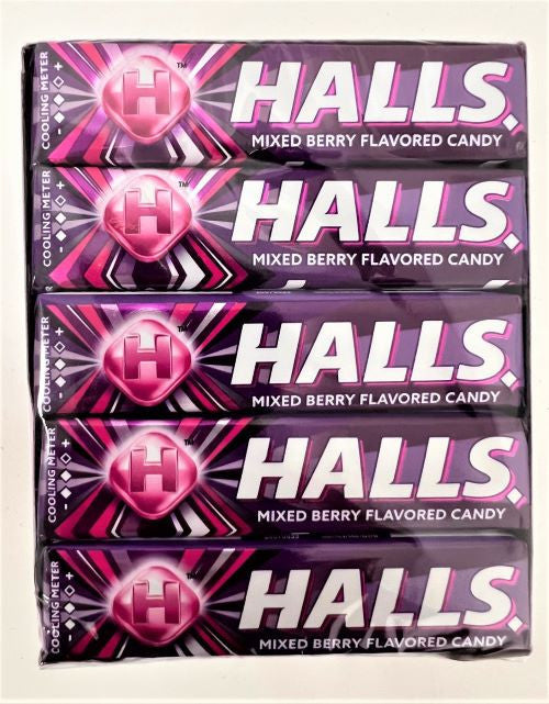 HALLS COUGH DROPS 9PCS x 20 || MIX BERRY - HALL20MB