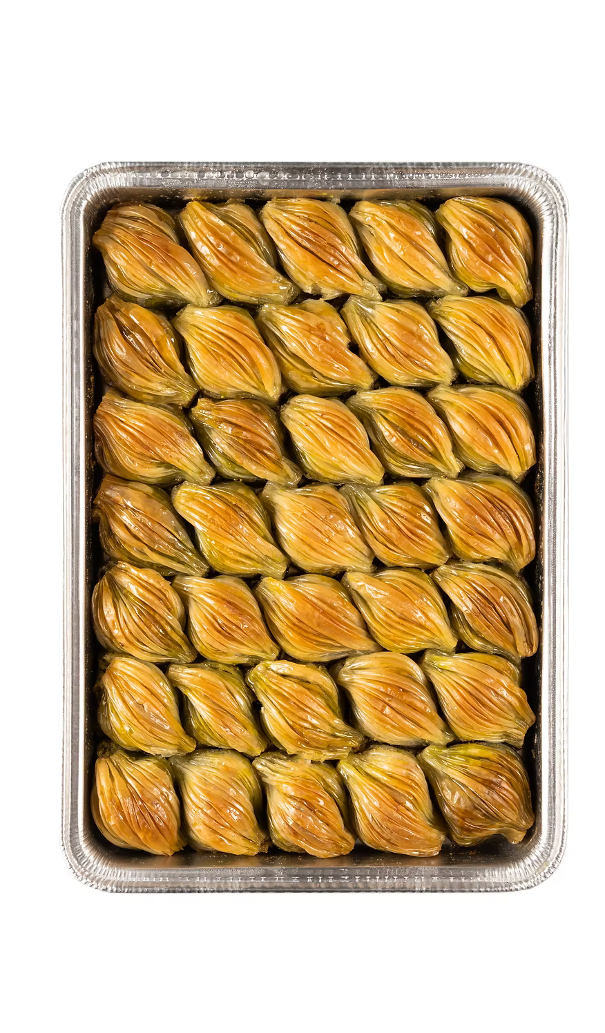 Hamido Seashell Shape Pistachio (Midye) Baklava Tray 35 Slices x 6pcs