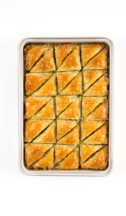 Hamido Sugar-Free (Stevia) Pistachio Baklava Tray 32 pieces