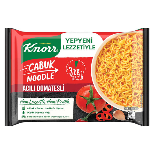A1 KNORR Hot Tomato Quick Noodle  - Acili Domates 67g 1cs/40pcs