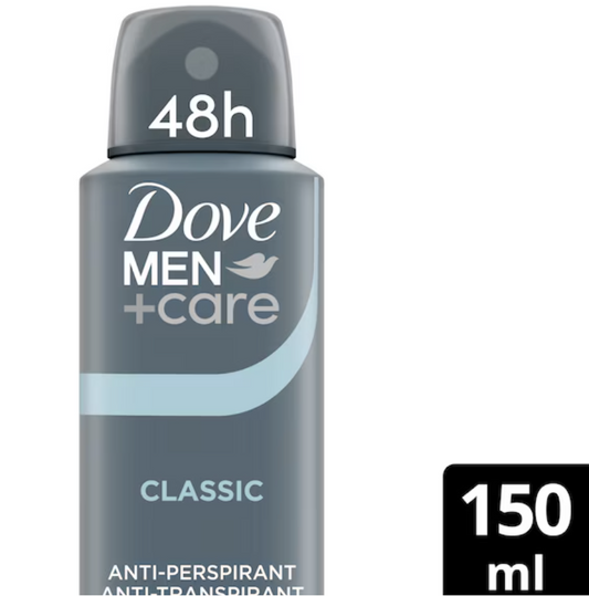 Dove Body Spray Classic for Men 5.07 fl oz (150 ml) x 12 pcs