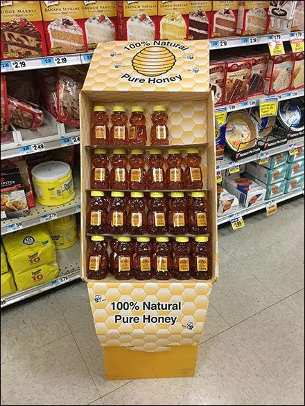 04 Gunter's Pure Honeybears Display Clover 12Oz 4Cs/48Pcs