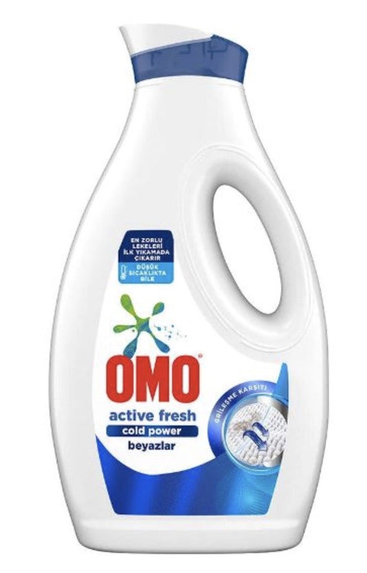 OMO LIQUID LAUNDRY 1690 ML (58 OZ) ACTIVE WHITE )*6 - HLTD68