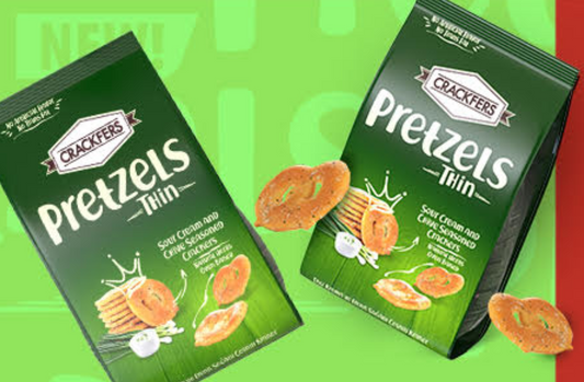 BIFA CRACKERS PRETZEL WITH SOUR CREAM AND CHIVE CRACKERS 150GR x 12p - BIF21