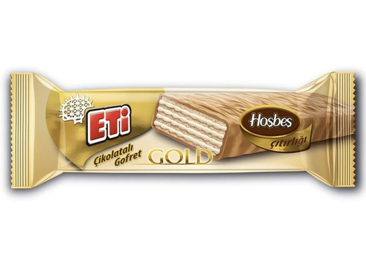 ETI Hosbes Gold Chocolate Wafer 29 gr 1cs/35Pcs