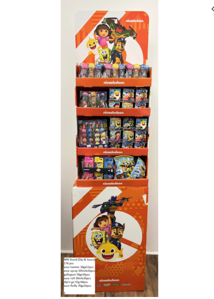 NICKELODEON STAND MIX 176 PCS - KEN08