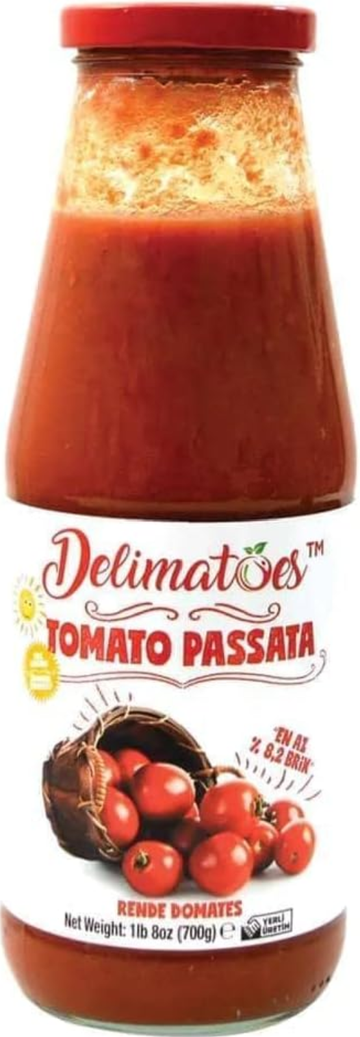 Delimatoes Passata Sauce 12x720g Glass Bottle - MM00816