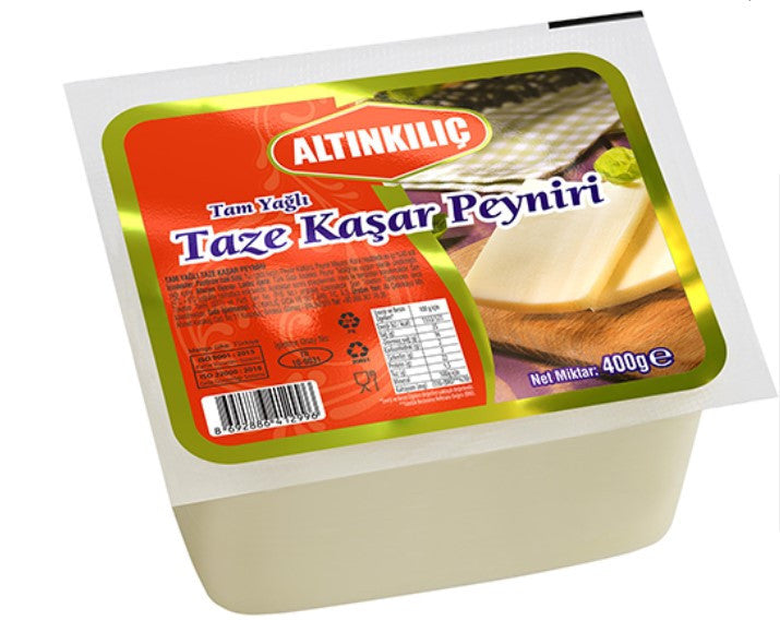 ALTINKILIC FULL FAT FRESH KASHKAVAL (TAZE KASAR) 400GR X 8PCS - ALT024