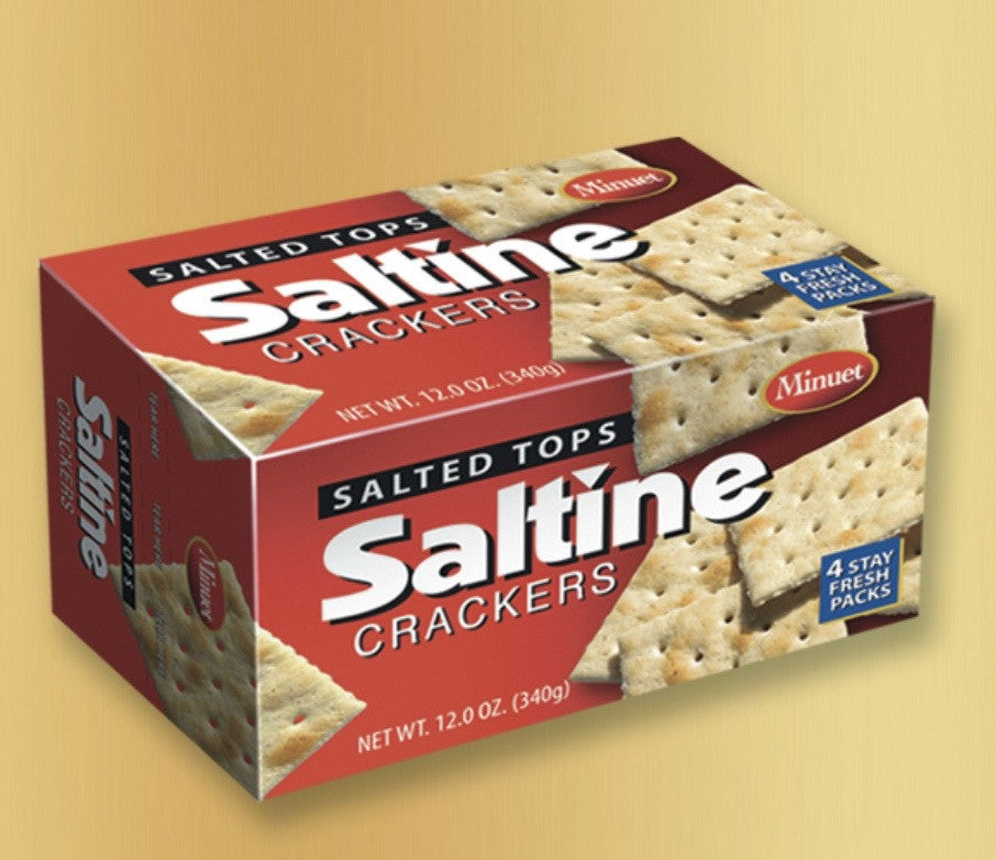 MINUET SALTED SALTINE CRACKERS 12 oz. X 12/CS - YA131