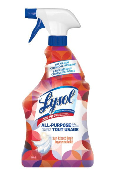 Lysol All-Purpose Cleaner 22 fl oz Sun Kissed Linen x 12 pcs