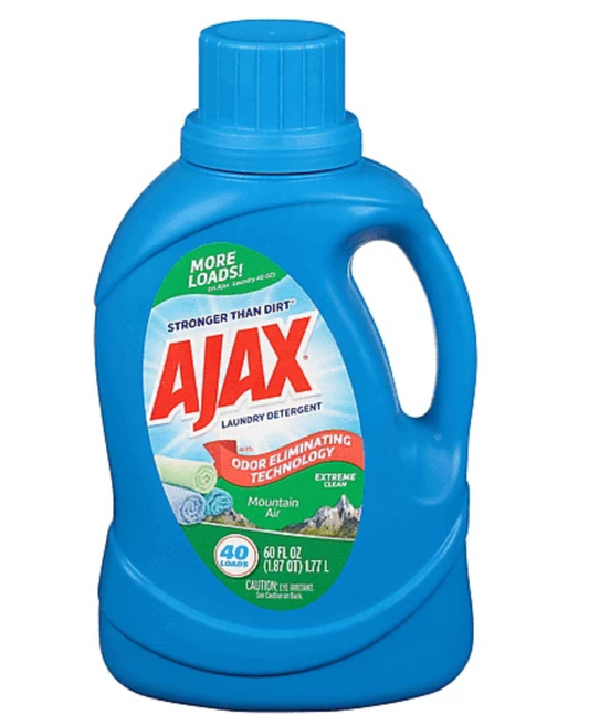 AJAX LIQUID LAUNDRY DETERGENT | MOUNTAIN AIR | 60 OZ X 8pcs - AJ18