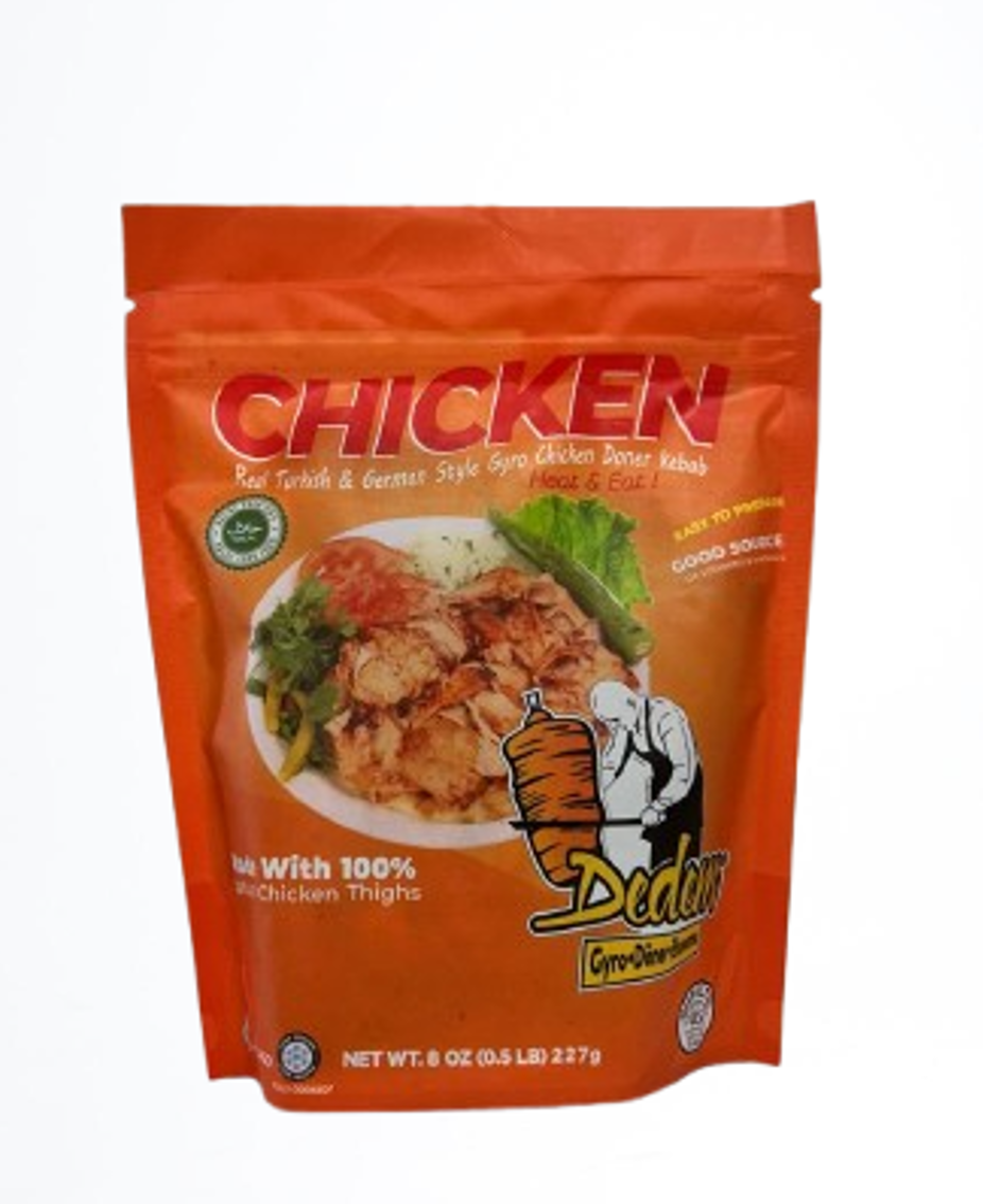 Dedem Chicken Gyro Doner Kebab 8oz (227g) x16 pcs