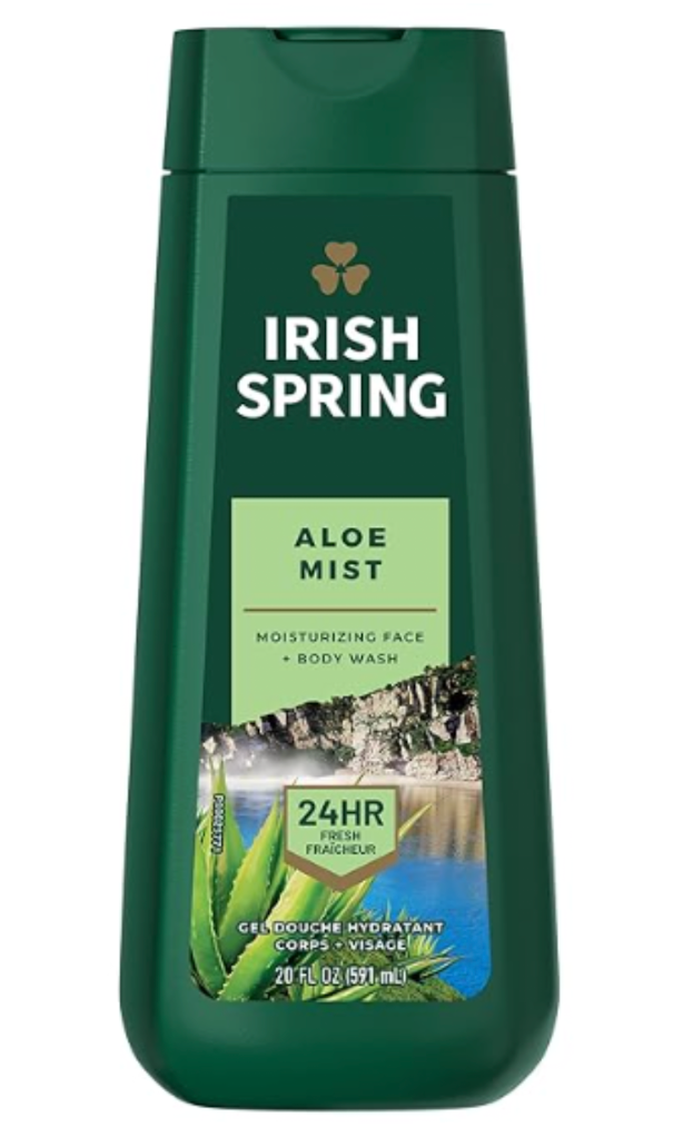 IRISH SPRING BODY WASH ||20 OZ x 4|| ALOE VERA - IRBW11