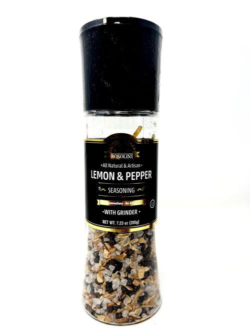 K - Rosolini Grinder 6 x 7.23 oz || Lemon & Pepper Salt - SROS03