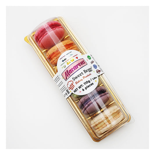SB03 Sweet Beggy 6 in packs Macarons 90g 1cs/24pcs