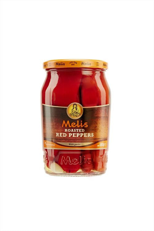 MELIS ROASTED RED PEPPERS 720 ML ( 24.3 FL OZ) X 12 - MLS77