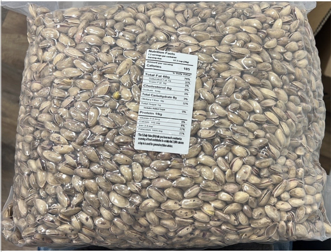 ANTEP PISTACHIO ROASTED AND SALTED (120-125 pcs/100gr) 22 lbs (10kg) - APS214