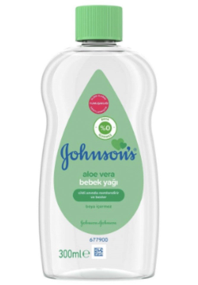 JOHNSON`S BABY OIL ALOE VERA 300ML X 12 - JJ08