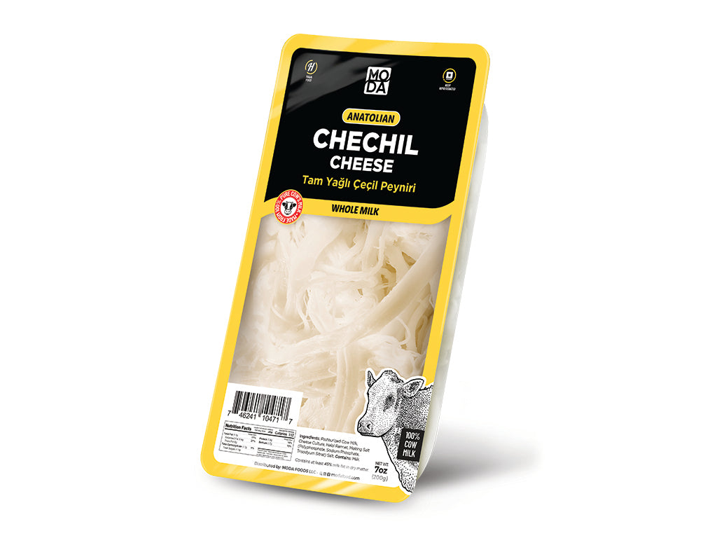 Moda Chechil Cheese (Cecil/Tel Peynir), 7oz (200g) x 12pack - 101732