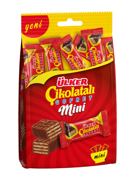 Ulker Mini Chocolate Wafers Multi-Pack (Cikolatalı Goflet) 2.89 oz x 10 pcs