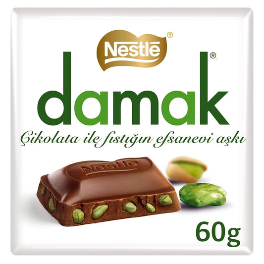 Nestle Damak Fine Chocolate with Pistachios 60g 1cs/6pcs