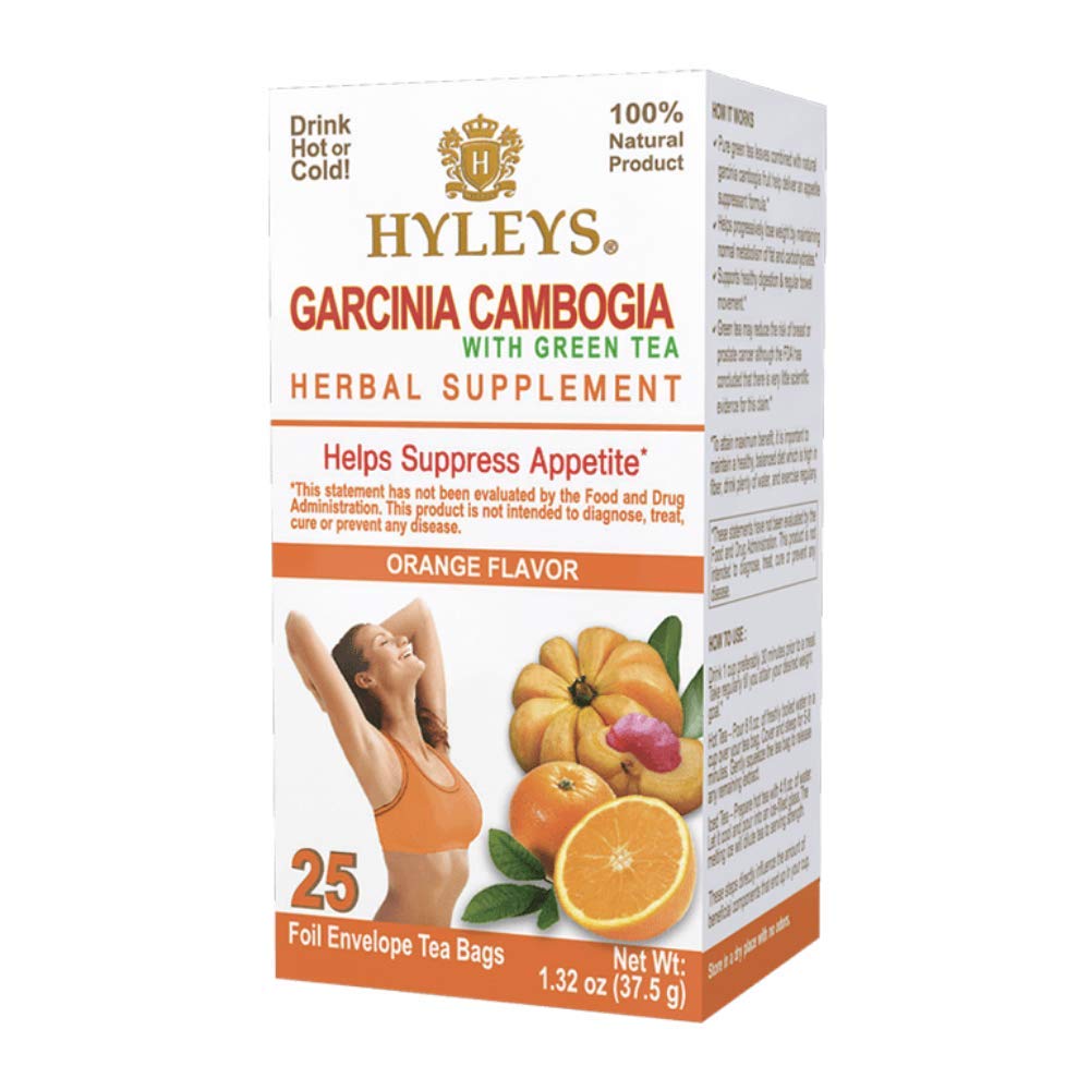 HYLEYS WELLNESS TEA GARCINIA CAMBOGIA & ORANGE 1.32oz X 25pc X 12/CS - HY33