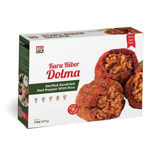 Moda Dolma, Stuffed Dried Red Pepper with Rice, Uncooked, 2lbs (907g) x 12pack - 681174