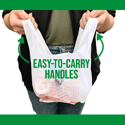 Husky Small T-Shirt Carry-Out Bags, 7" x 5" x 15" (2000 ct.)
